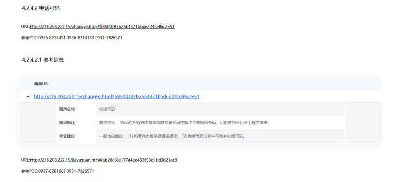 漏洞名称示例 漏洞名称示例